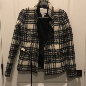Banana Republic black and white wool jacket
